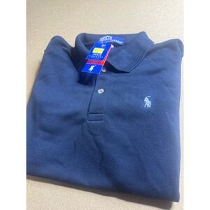 Polo Country Original‎ Mens Navy Blue Short Sleeve Pique Polo Shirt Size M NWT